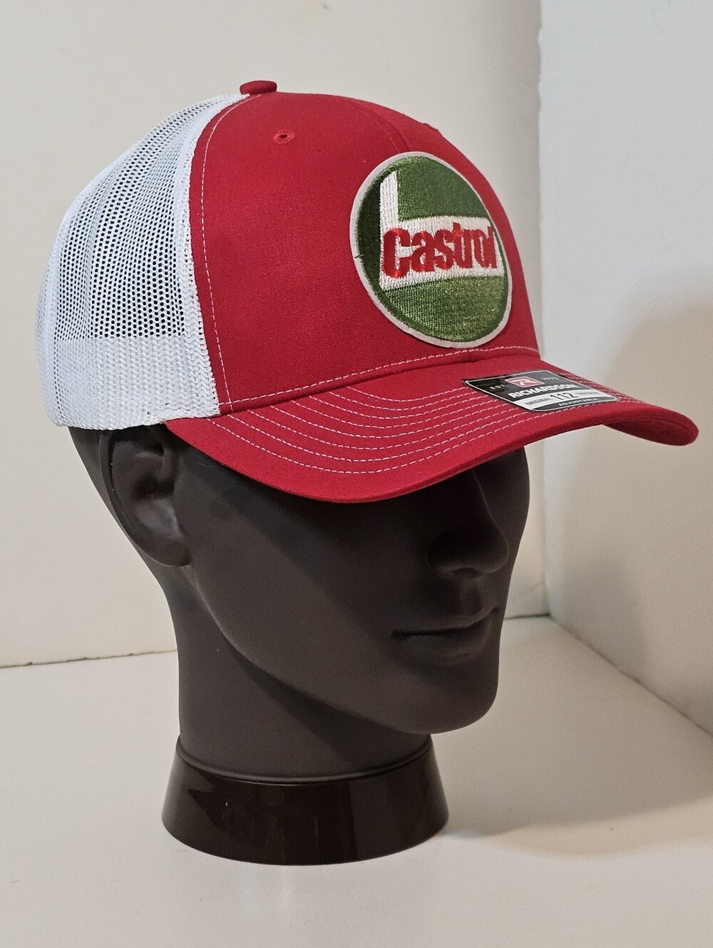 Richardson 112 Castrol Racing Trucker Mesh Snapback Hat Red Green White  🔥*RARE